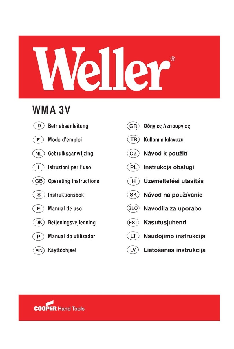 Weller WMA 3V User manual