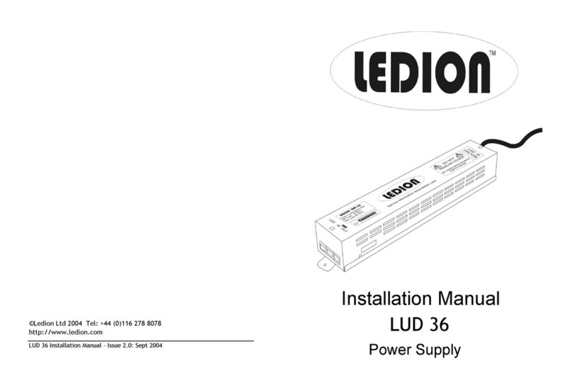 Ledion LUD 36 installation manual
