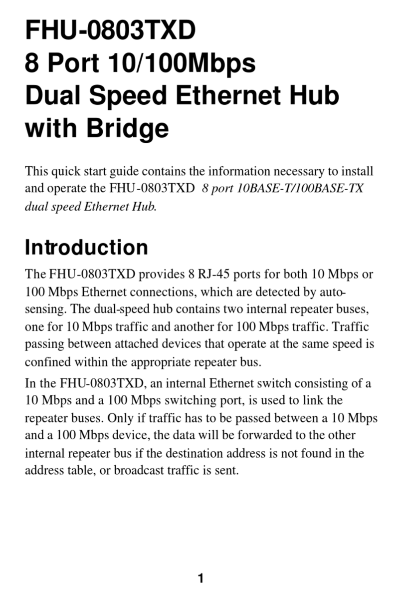 LevelOne FHU-0803TXD User manual