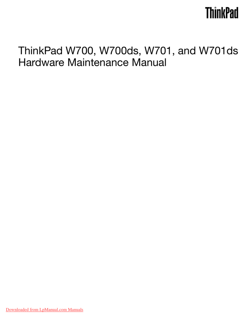 Lenovo THINKPAD W700 Hardware Maintenance Manual