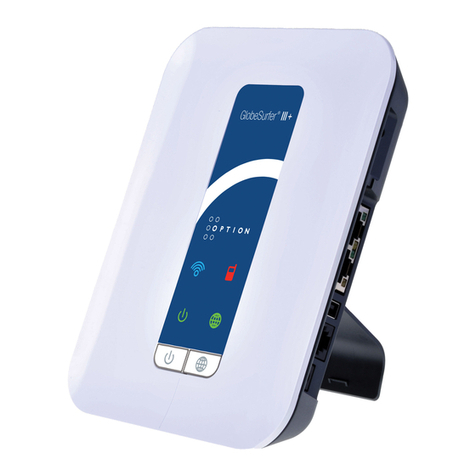 Option Wireless Technology GlobeSurfer III User manual
