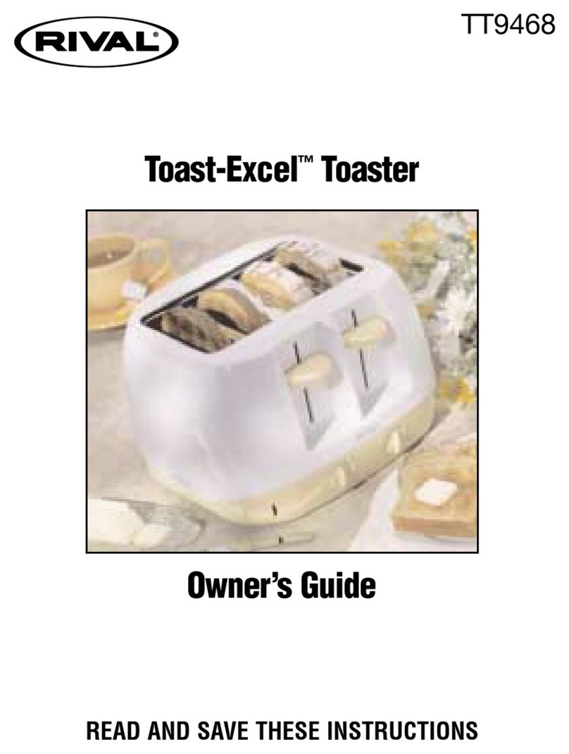 Rival TT9468 Toast-Exce User manual