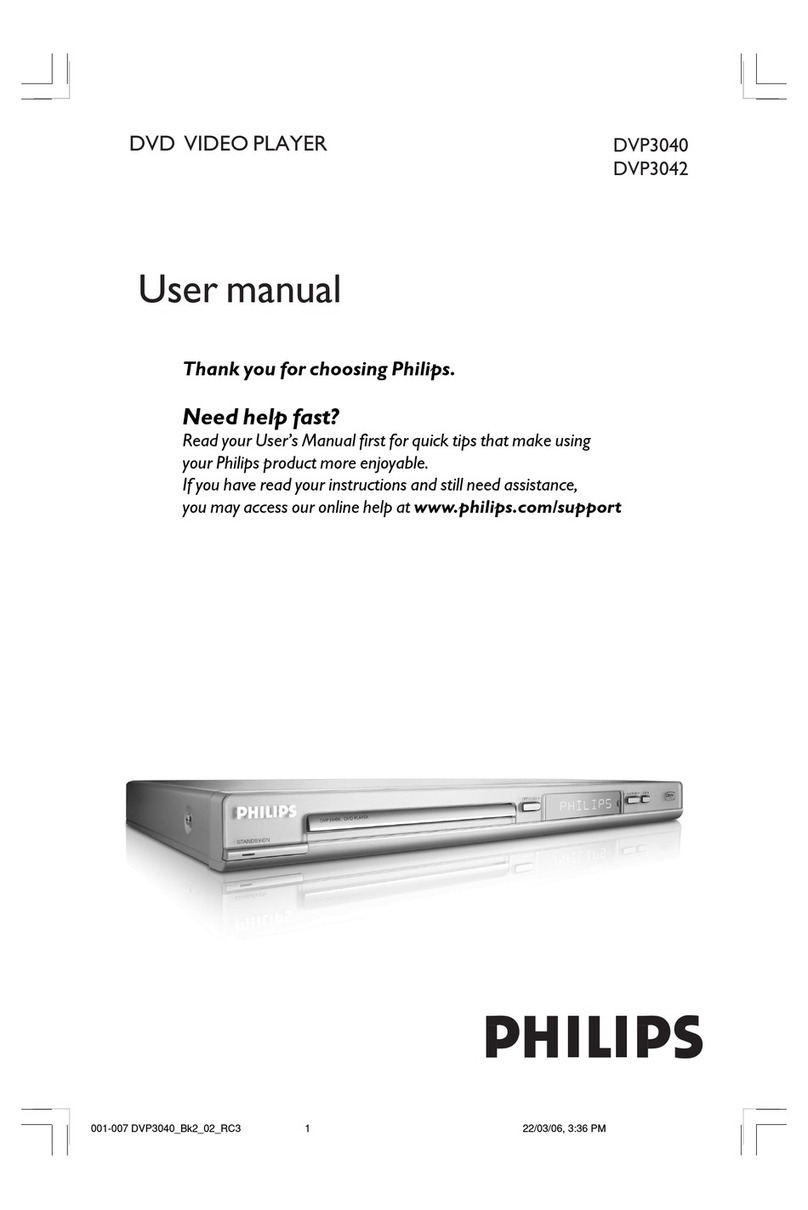 Philips DVP 3040 User manual