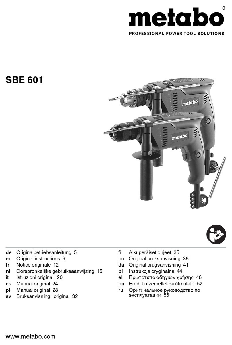 Metabo SBE 601 Original instructions