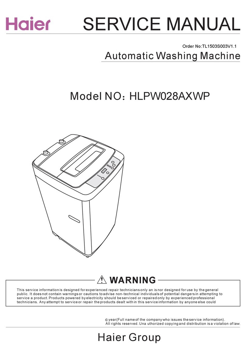 Haier HLPW028AXWP User manual Haier HLPW028AXWP User manual