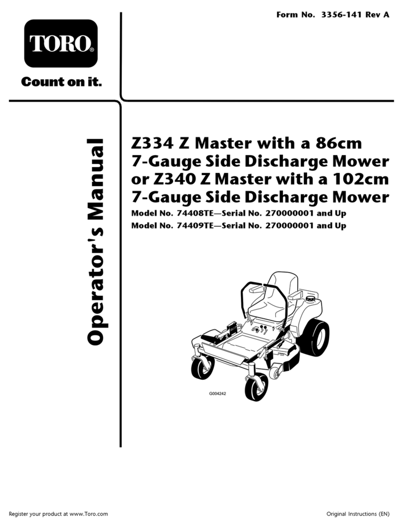 Toro 74408TE Operator's manual