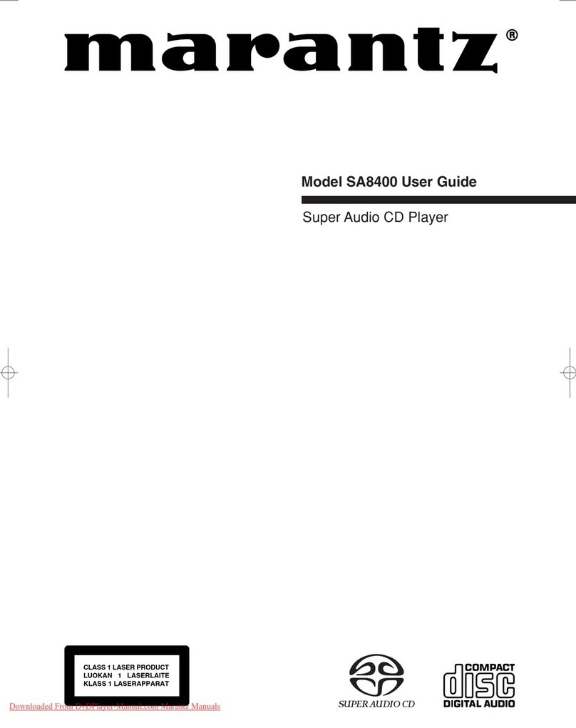 Marantz SA8400 User manual