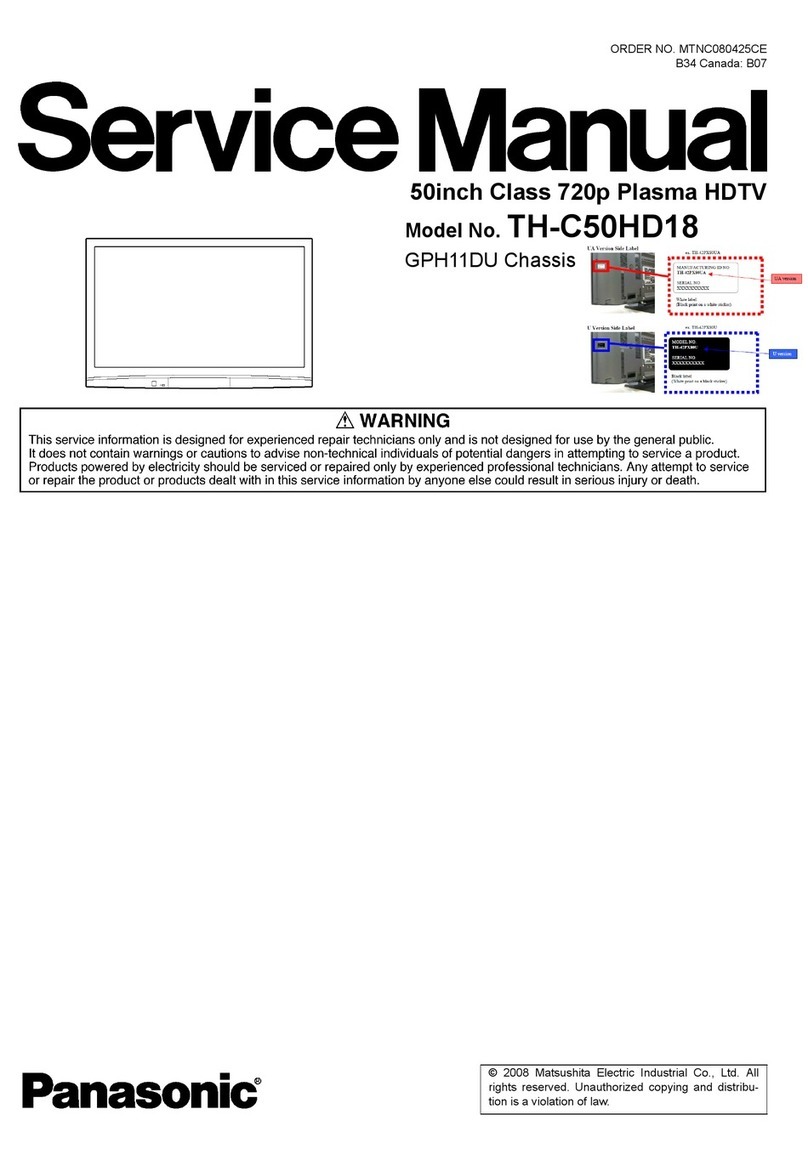 Panasonic TH-C50HD18 Service manual