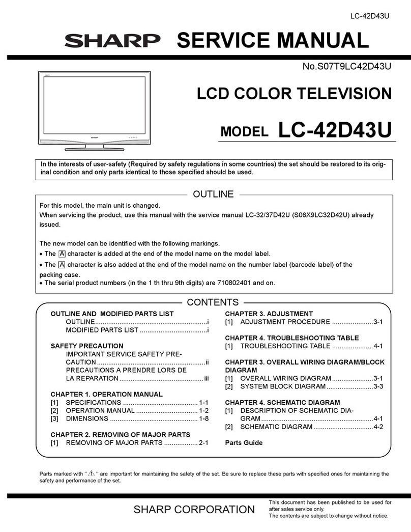 Sharp Aquos LC-42D~43U User manual
