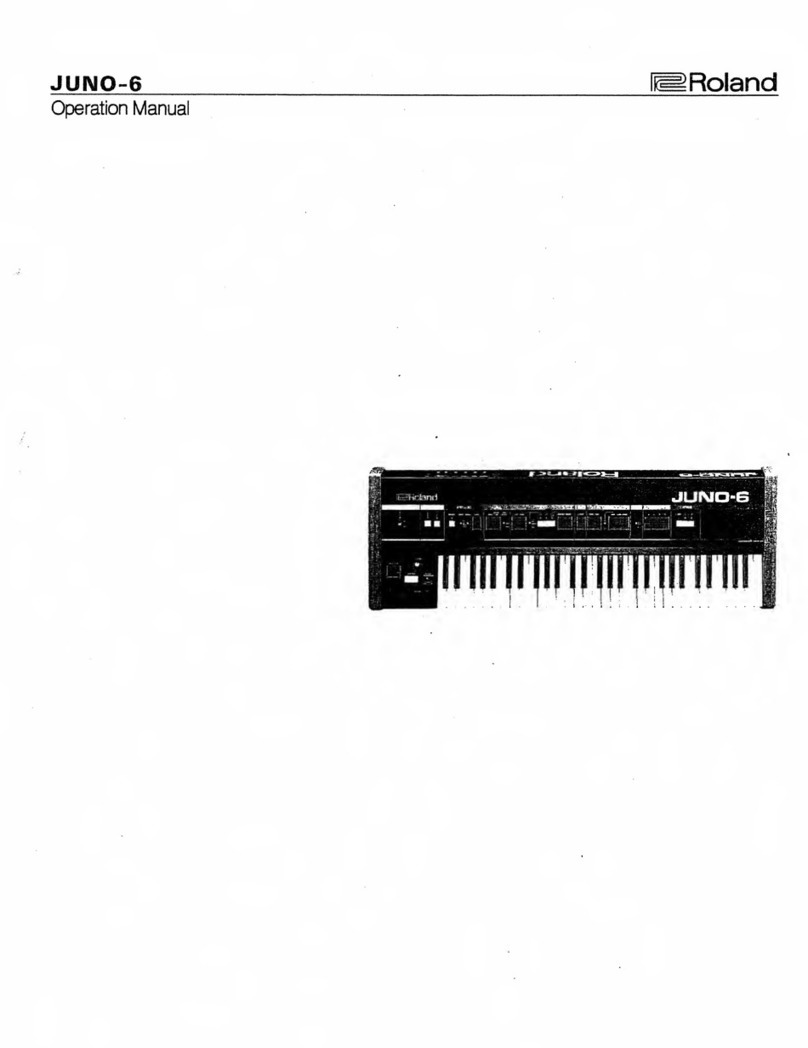 Roland Juno-6 User manual