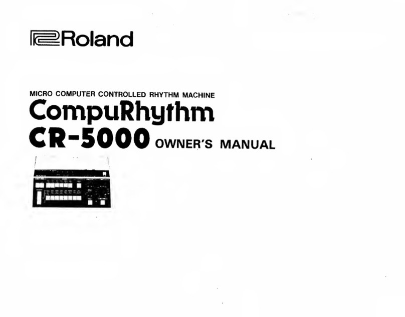 Roland CR-5000 User manual