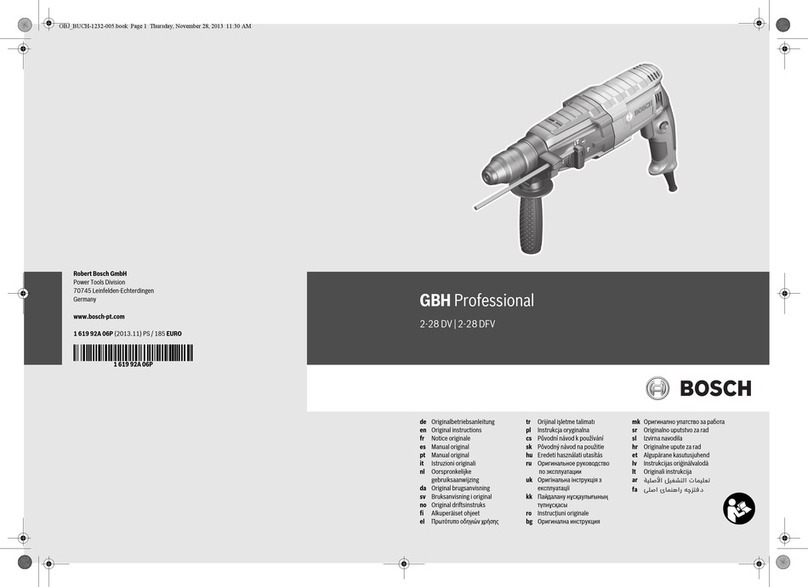 Bosch GBH Professional 2-28 DV User manual
