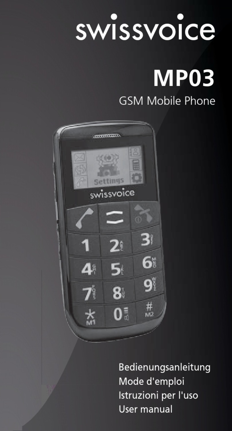 Swissvoice MP03 User manual Swissvoice MP03 User manual