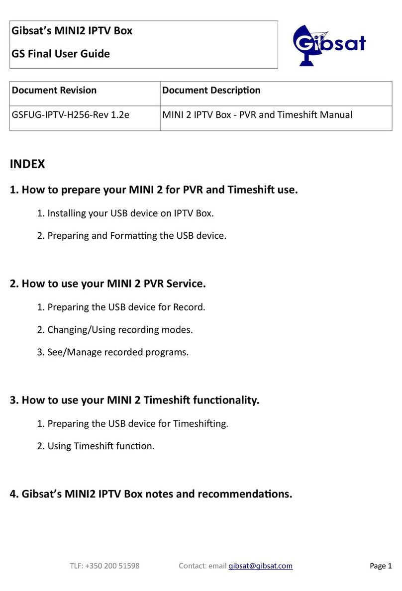 Gibsat MINI2 IPTV Box user guide