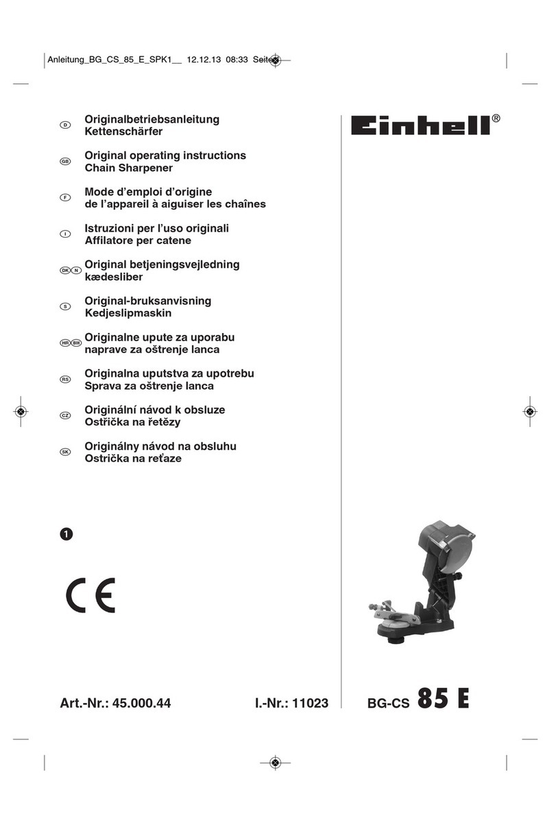 EINHELL BG-CS 85 E User manual