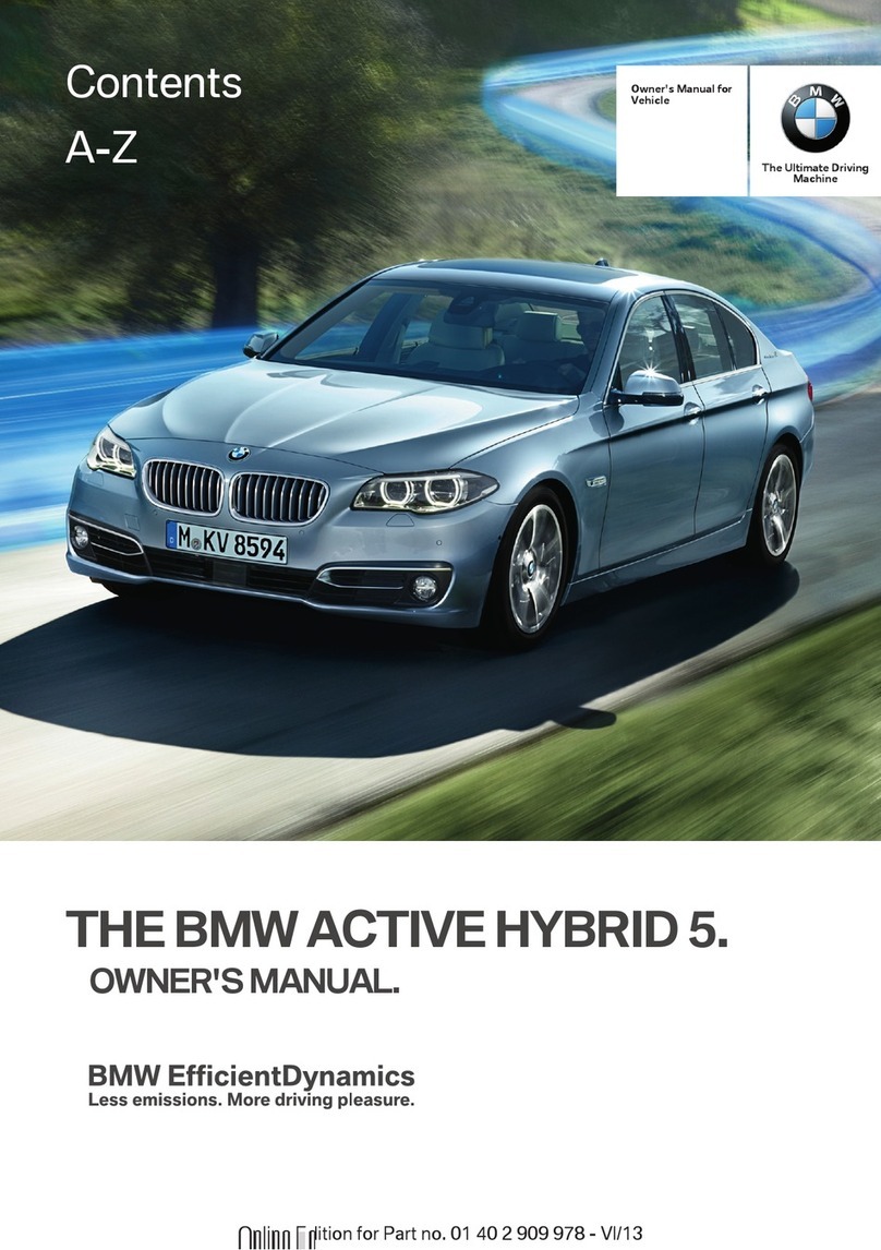 BMW ActiveHybrid 5 owner's manual