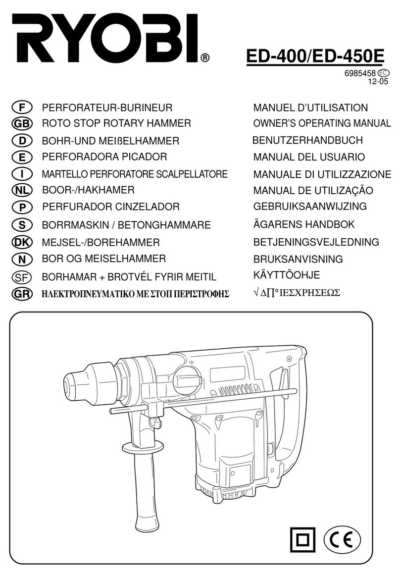 Ryobi ED-400 Owner's operating manual