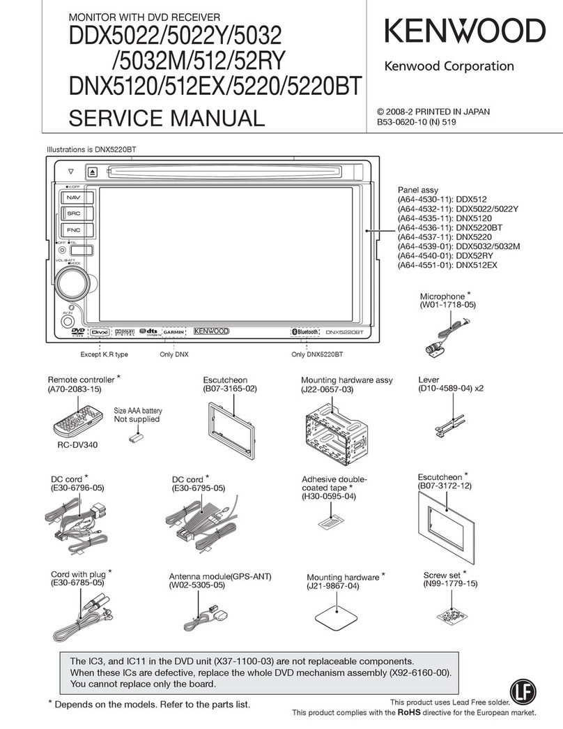 Kenwood DDX5032 Service manual