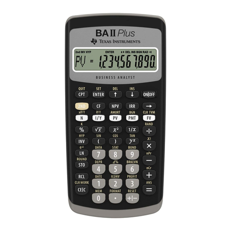 Texas Instruments BA II Plus User manual