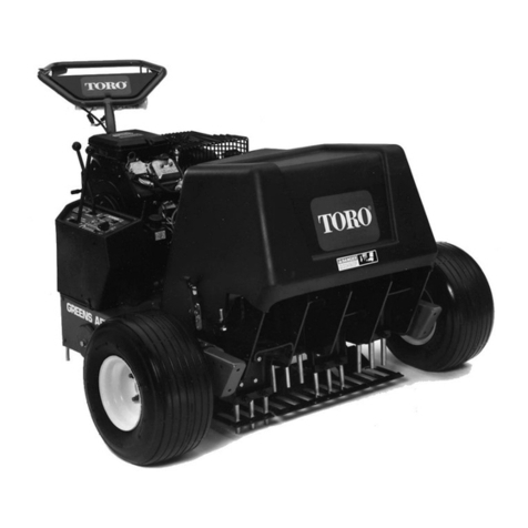 Toro GREENS AERATOR 09120 Operator's manual