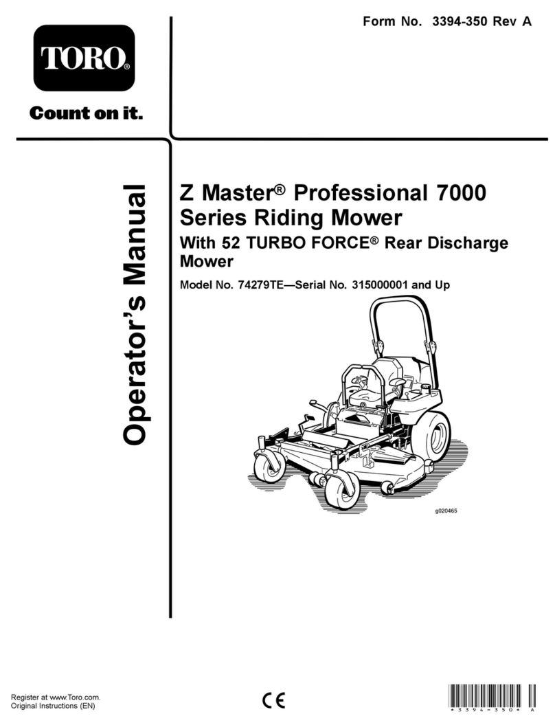 Toro 74279TE Operator's manual