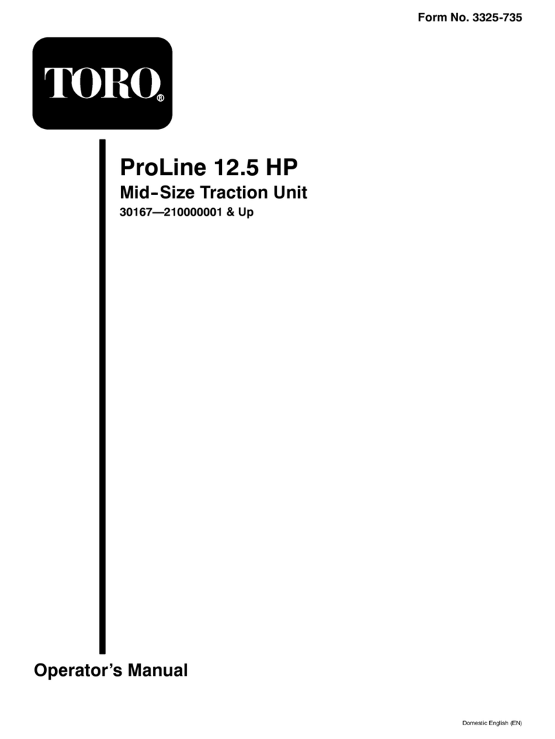 Toro ProLine 30167 User manual Toro ProLine 30167 User manual