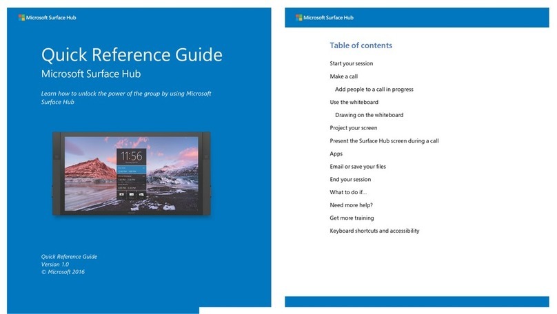 Microsoft Surface User manual