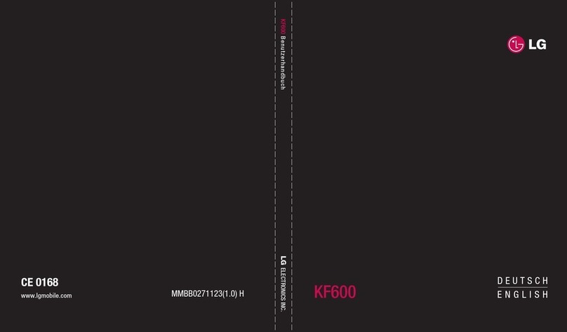 LG KF600 User manual