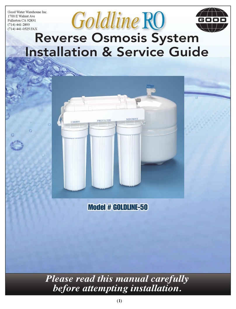 Goldline GOLDLINE-50 Installation & service guide Goldline GOLDLINE-50 Installation & service guide