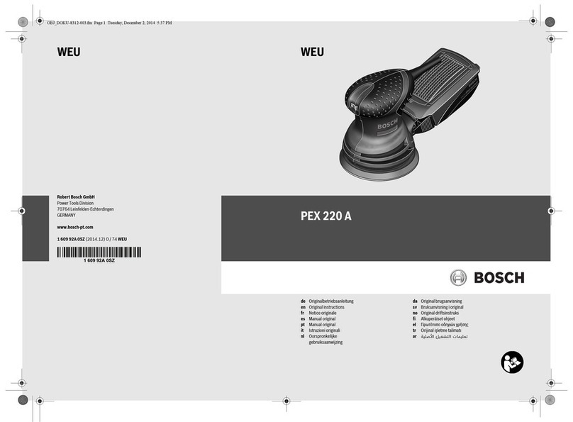 Bosch PEX 220 A User manual