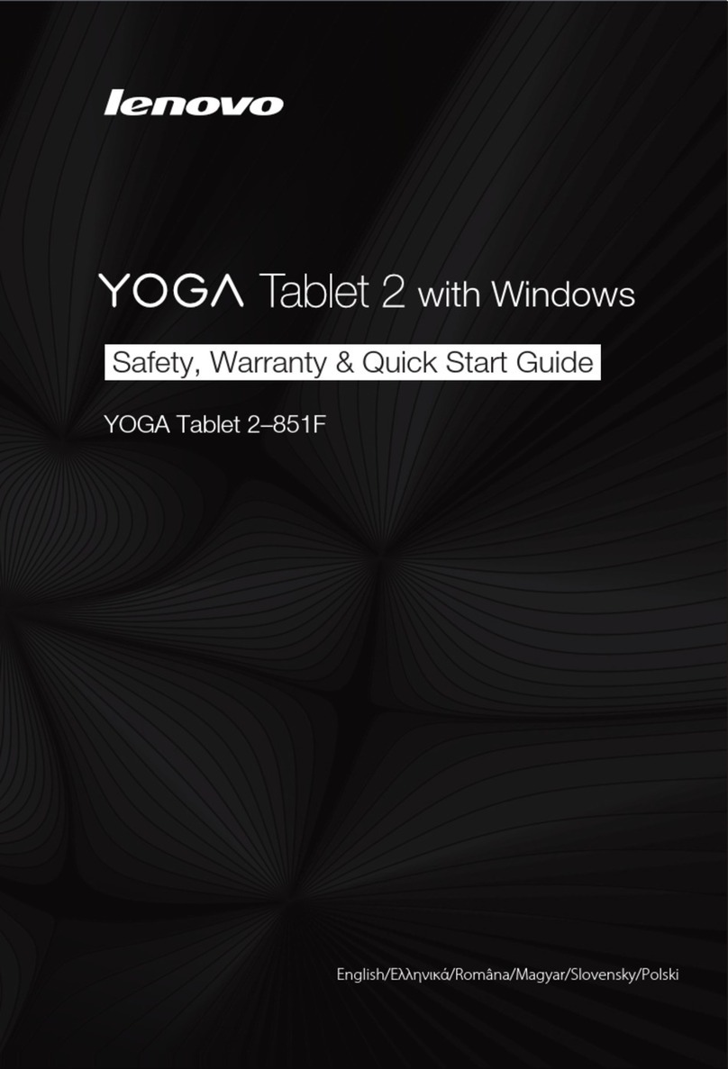 Lenovo YOGA 2 Safety, warranty & quick start guide
