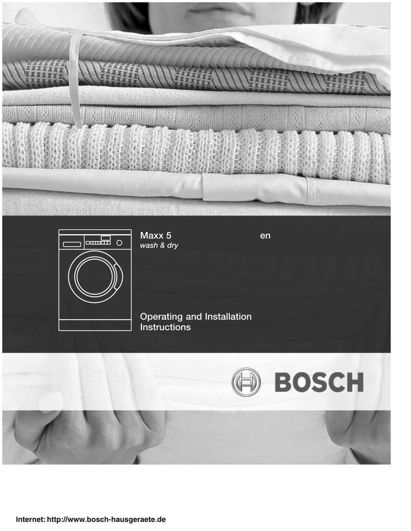 Bosch Maxx 5 Assembly instructions