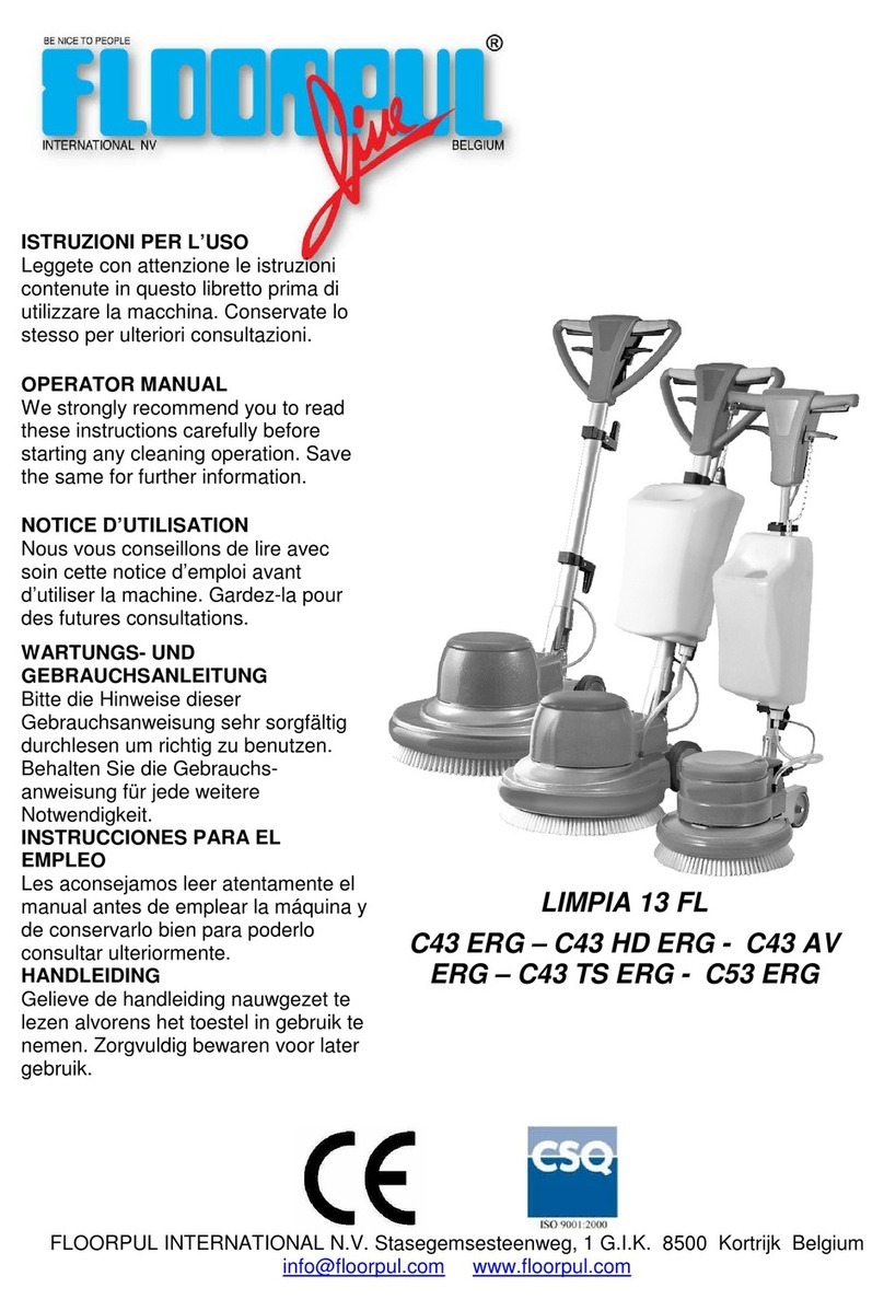 Floorpul LIMPIA 13 FL Operator's manual
