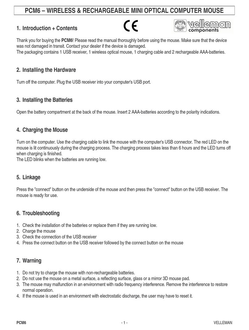 Velleman PCM6 User manual