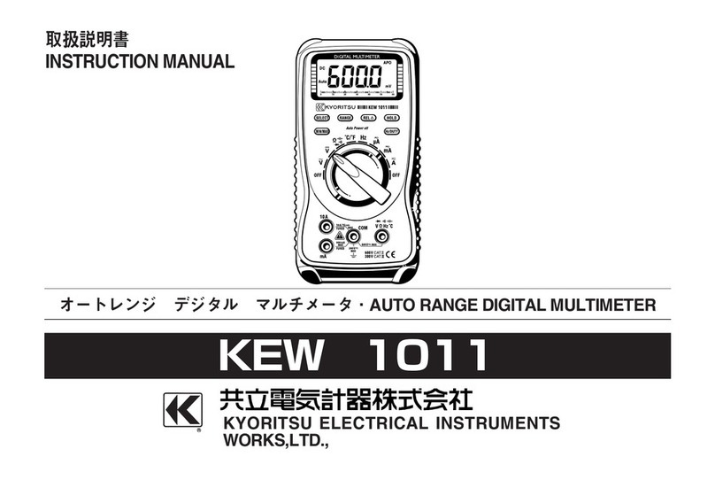 KYORITSU KEW1011 instruction manual