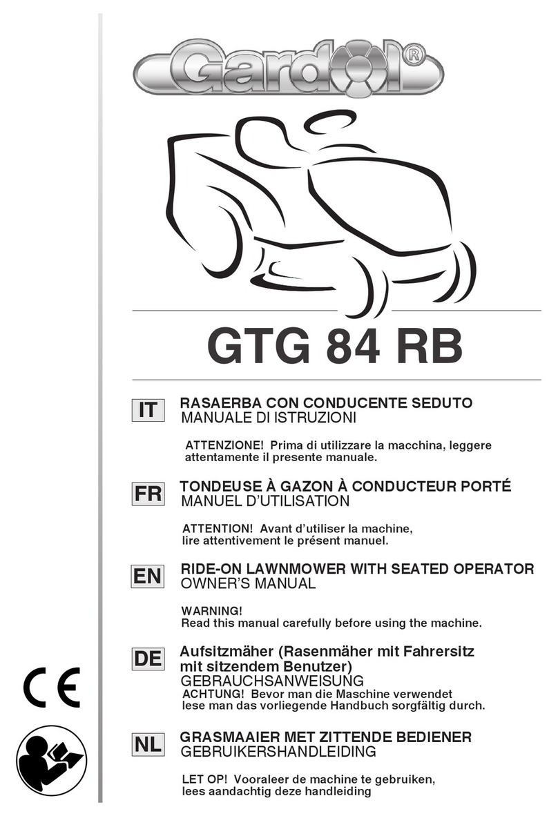 Gardol GTG 84 RB owner's manual