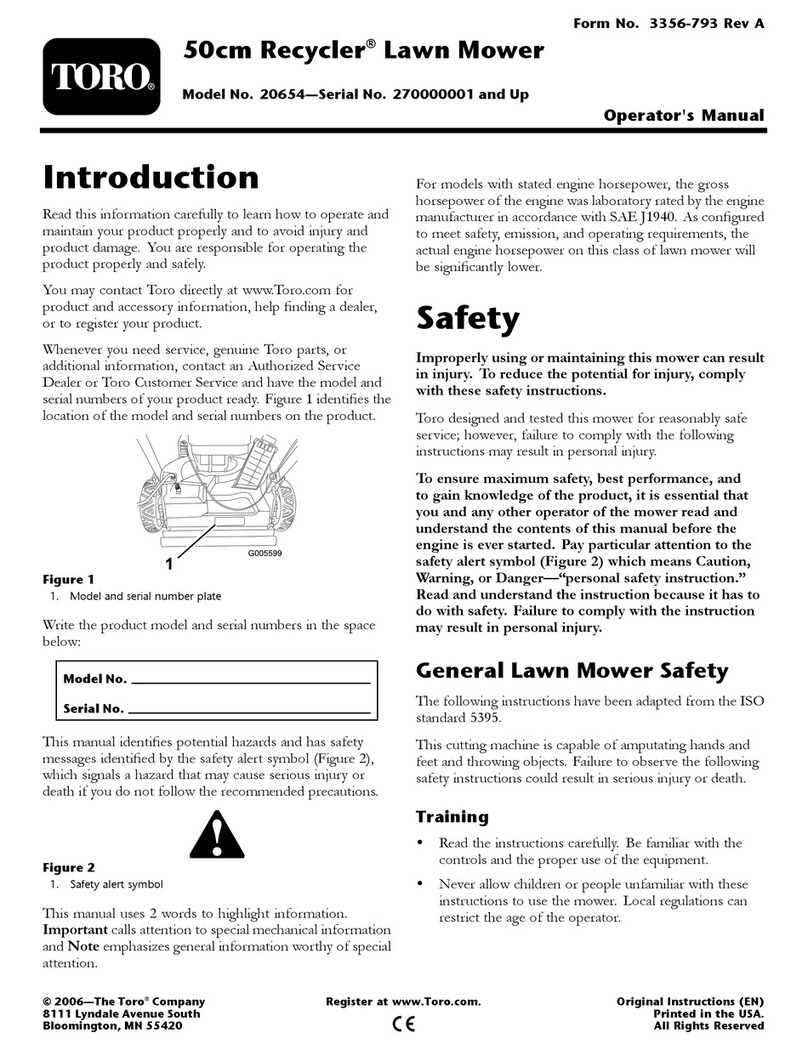 Toro Recycler 20654 User manual