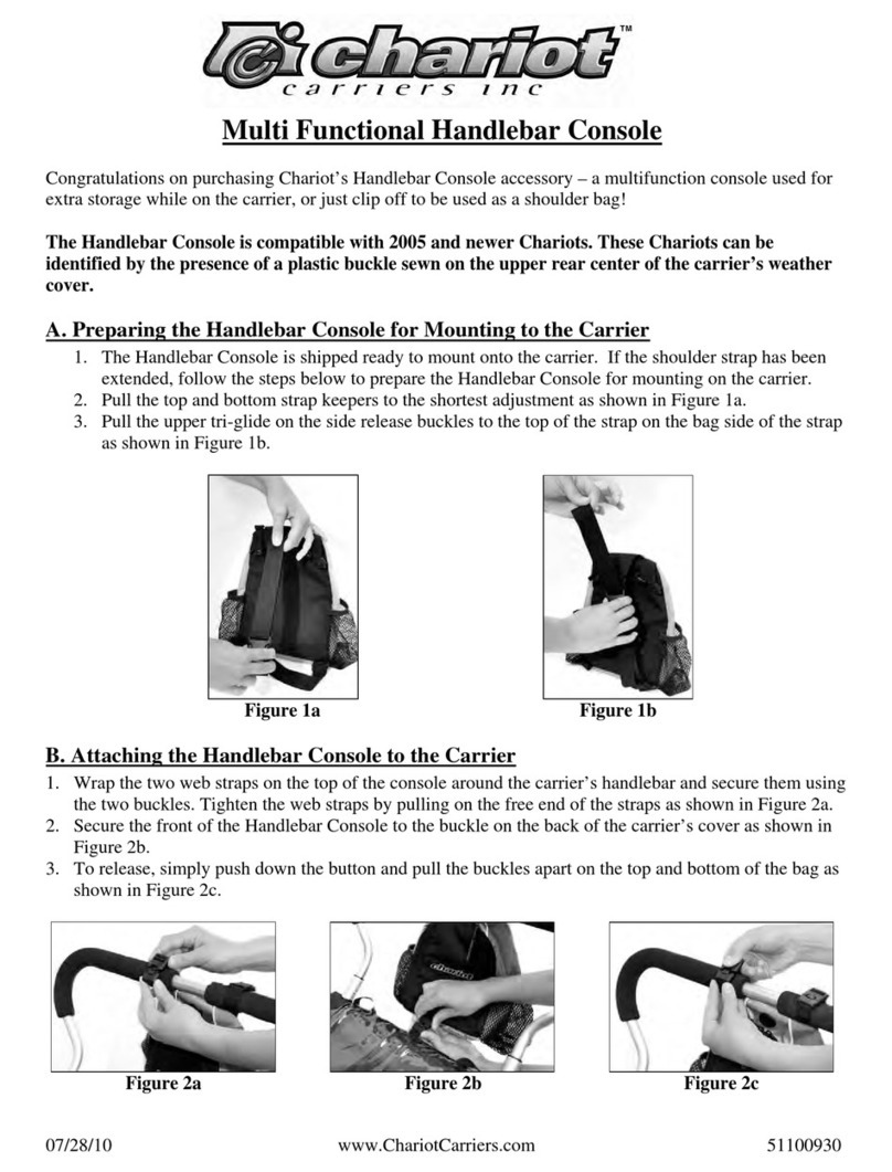 Chariot Multi-Functional Handlebar Console Instruction