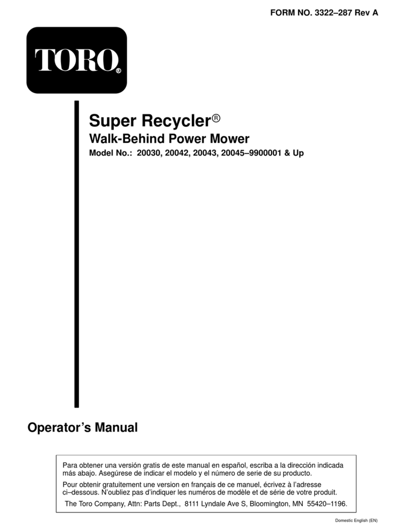 Toro Super Recycler 20030 Operator's manual