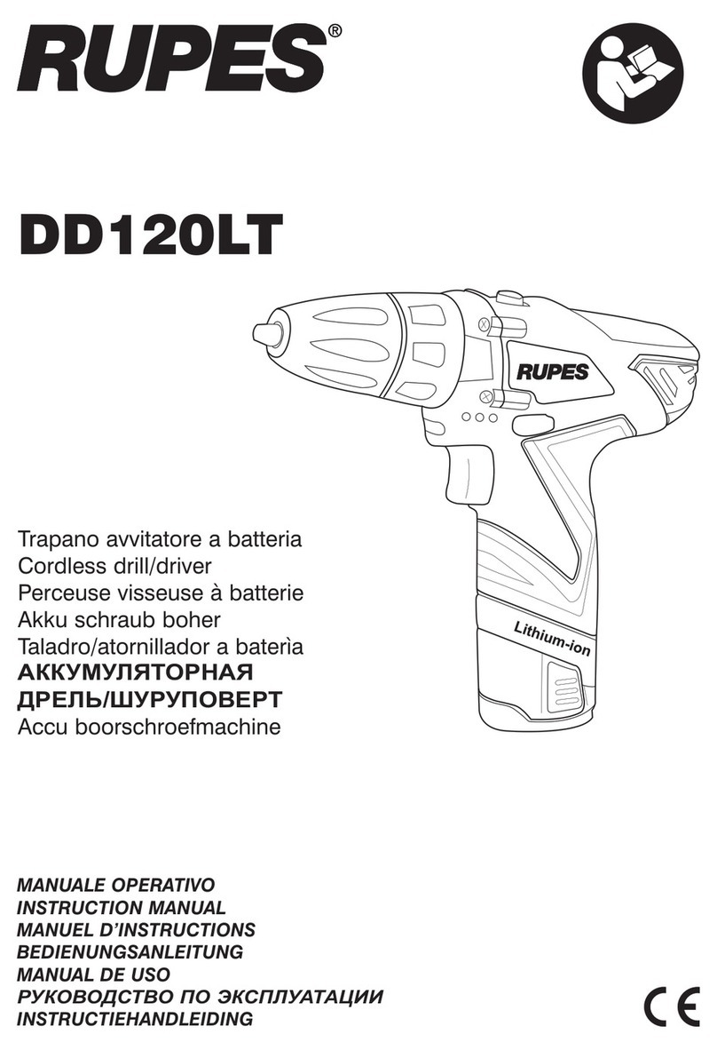 Rupes DD120LT User manual