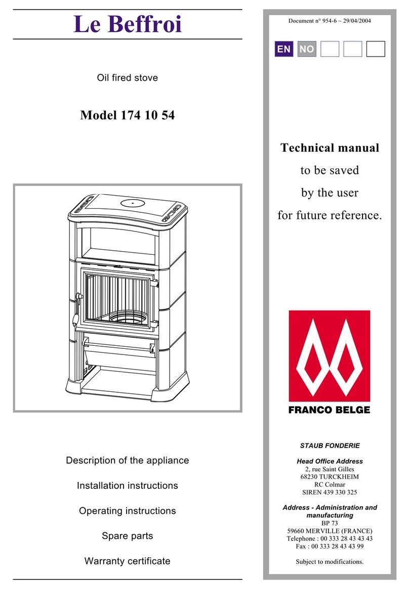 FRANCO BELGE 174 10 54 Le Beffroi Technical manual FRANCO BELGE 174 10 54 Le Beffroi Technical manual