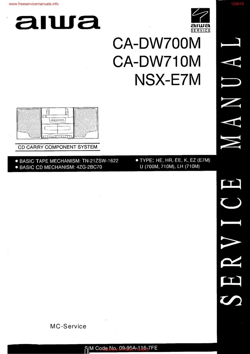 Aiwa CA-DW700M User manual