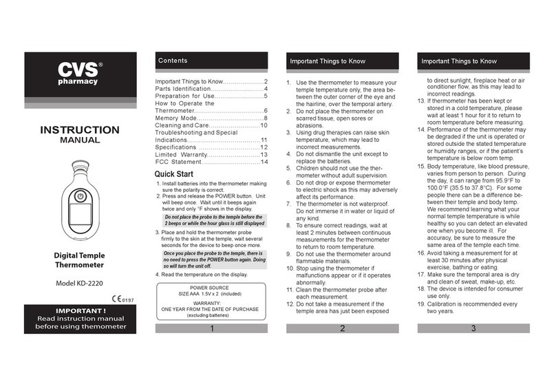 CVS KD-2220 instruction manual