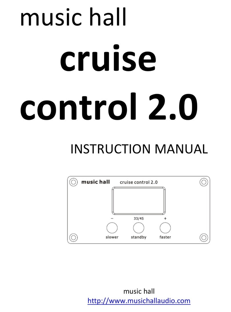 MUSIC HALL cruise control 2.0 User manual