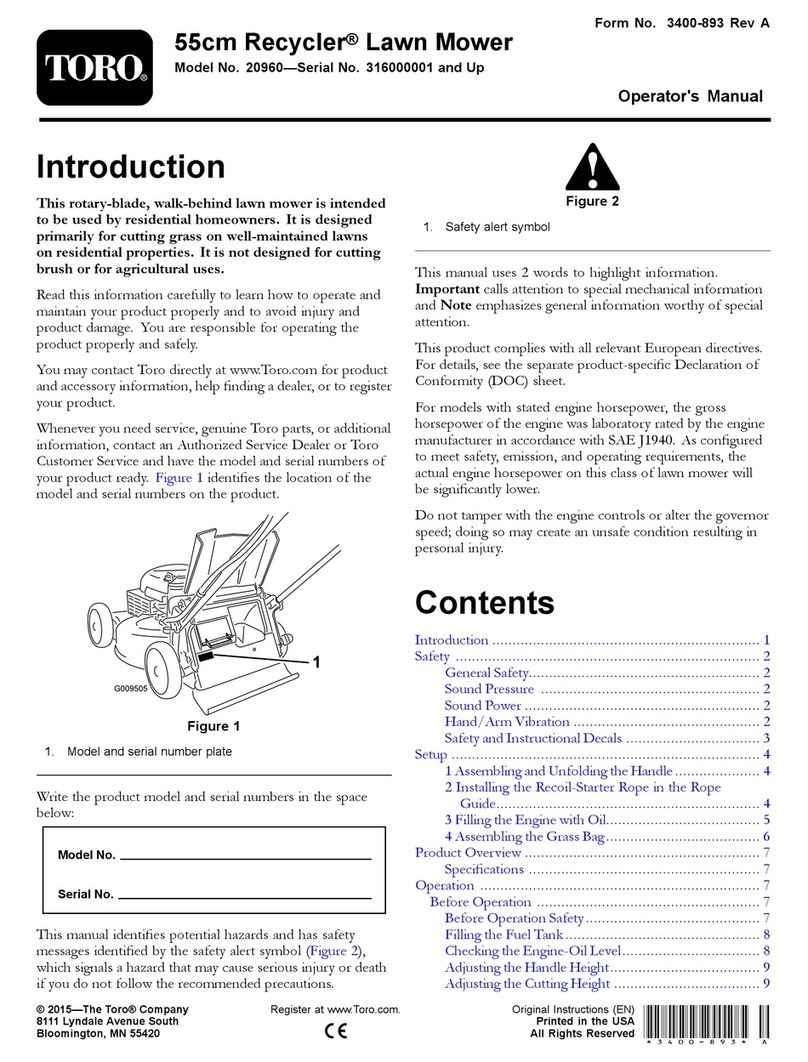 Toro Recycler 20960 User manual