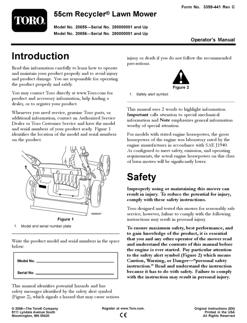 Toro Recycler 20655 User manual