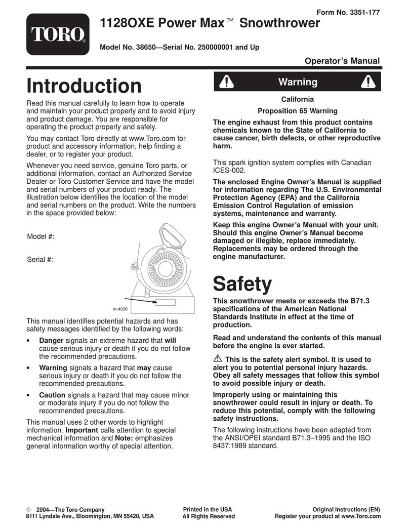Toro 38650 User manual