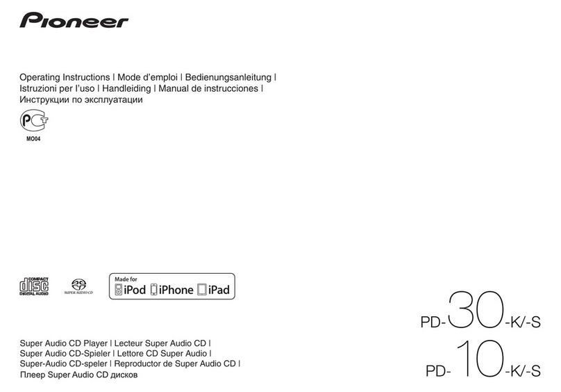 Pioneer PD-30-K/-S User manual