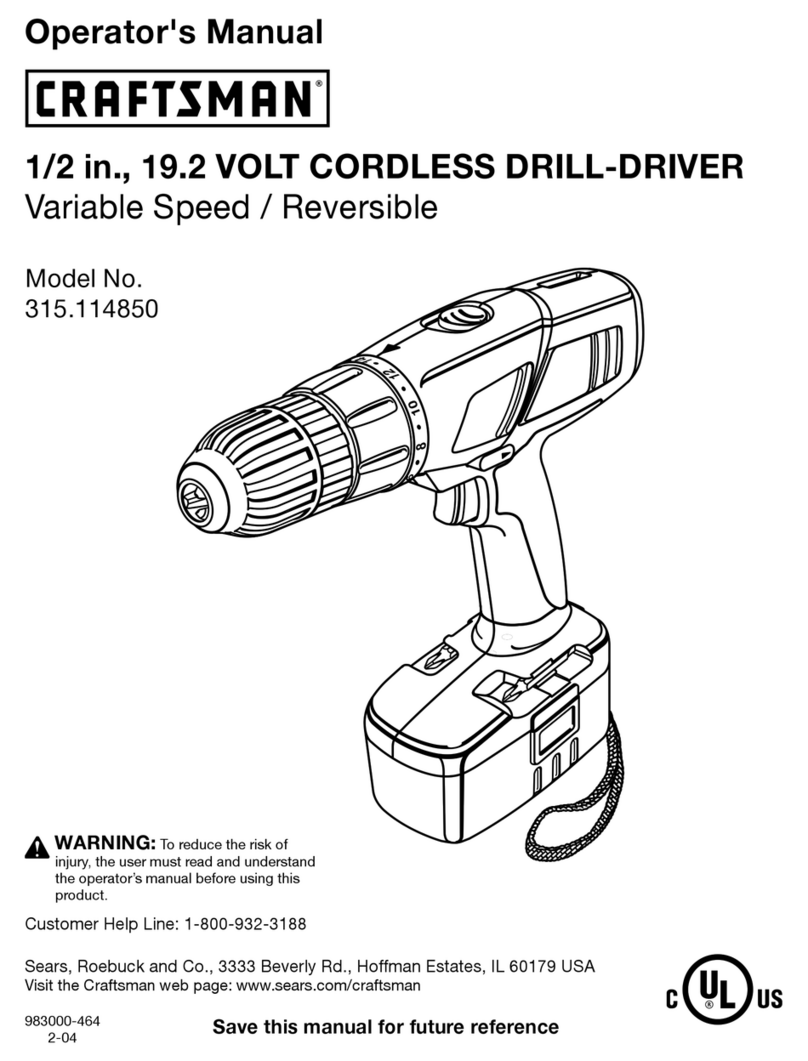 Craftsman 315.114850 User manual