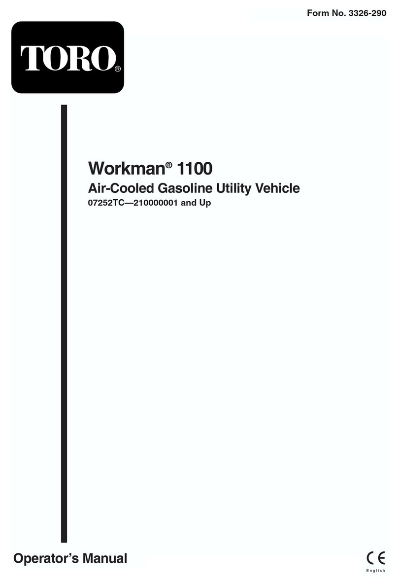 Toro 07252TC Workman 1100 Operator's manual